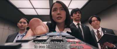 It's almost like he wants us
to see him causing damage. - Shin Ultraman