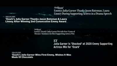 It's always nice to be recognized
by your peers for work that you're doing, - A Farewell to Ozark