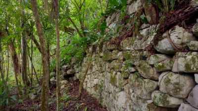 It's amazing to think
each one of these blocks - Lost Treasures of the Maya