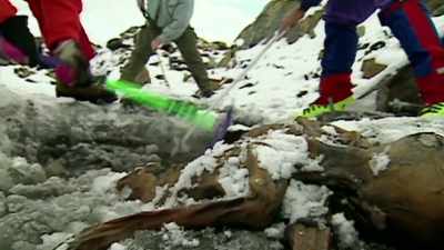 It's an ancient mummy, - Origins: The Journey of Humankind