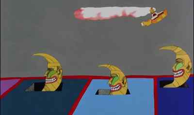 It's awfully quiet.
What shall we do, Jeremy? - Yellow Submarine