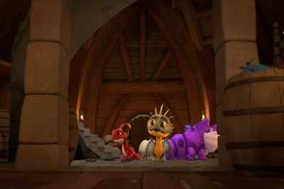 It's been quiet.
Think whatever made that noise is gone? - Dragons: Rescue Riders