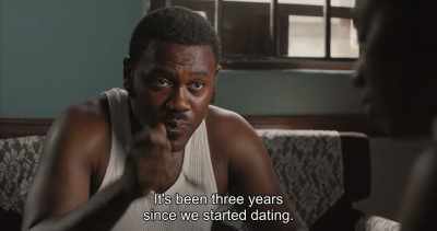 It's been three years
since we started dating. - Swallow