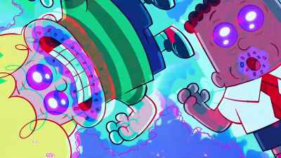 It's bounce, kick, bite, left, bite, bite,
left, bite, bounce, kick, bounce, kick... - The Epic Tales of Captain Underpants