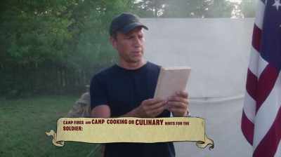 It's called "campfires
and camp cooking, - Six Degrees with Mike Rowe
