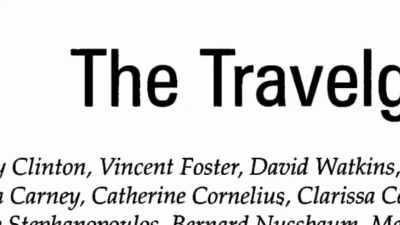 It's called "Travelgate." - First Ladies