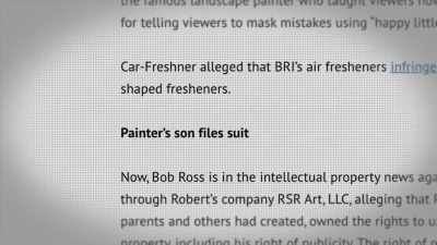 It's cheaper than
to have them sue you later - Bob Ross: Happy Accidents, Betrayal & Greed