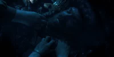 It's choking him. - Stranger Things