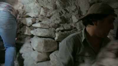 It's claustrophobic
and dangerous. - Lost Treasures of the Maya