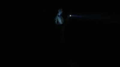   It's clear. We're not alone
  at this lake. - Expedition Bigfoot