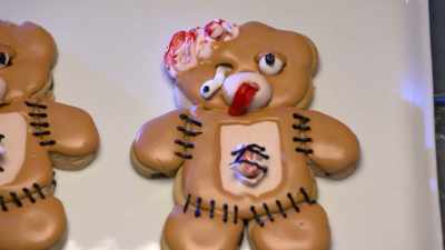 It's coming out of the socket! - Halloween Cookie Challenge