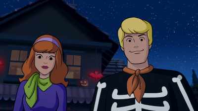 It's cool. She wanted to do
it, so I told her it was okay. - Happy Halloween, Scooby-Doo!