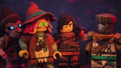It's cute, but it doesn't
look big enough for all of us, - LEGO Ninjago: Dragons Rising