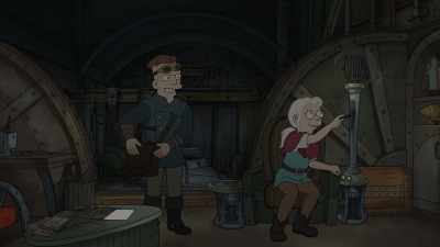 It's dangerous out there,
so don't leave this room, okay? - Disenchantment
