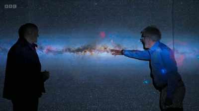 It's dust particles
that lie between the stars. - Secrets of Size: Atoms to Supergalaxies