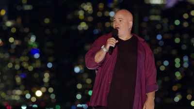 It's either this or stay home
and watch Netflix again. - Colin Quinn & Friends: A Parking Lot Comedy Show
