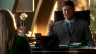 It's engraved-- it
says,"larry hopkins." - CSI: Miami