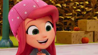 It's everyberry's fave fall friend, - Strawberry Shortcake and the Beast of Berry Bog