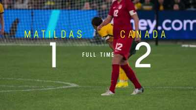 It's finished here at Allianz Stadium. - Matildas: The World at Our Feet