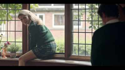 It's funny how she sleeps
with her eyes wide open, - Derry Girls