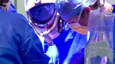 It's going to be flushed in a
second. - Surgeons: At the Edge of Life