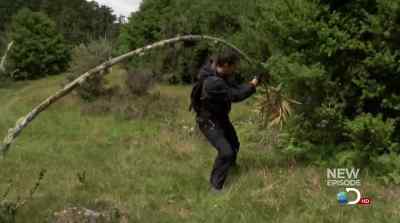 IT'S GONNA BE A GREAT PLACE
JUST TO MAKE CAMP. - Man vs. Wild