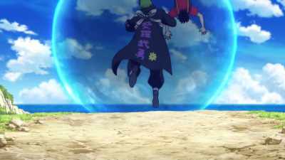 It's gonna be okay!
My barrier is tough as hell! - One Piece Film Red