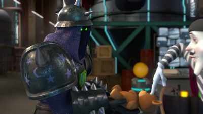 - It's gonna be okay.
- (soft lullaby playing) - Megamind vs. the Doom Syndicate