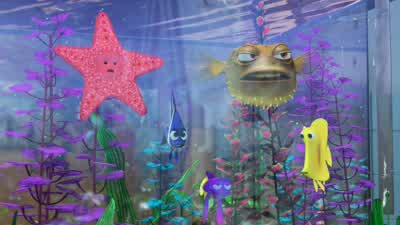 It's got a teardrop cross section. - Finding Nemo
