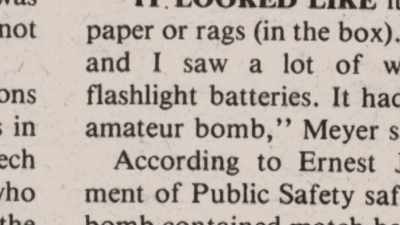 It's got batteries and wires, - Unabomber: In His Own Words