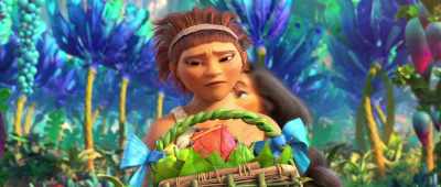 It's got fruit, nuts, soap, more soap
and a neck pillow. - The Croods: A New Age