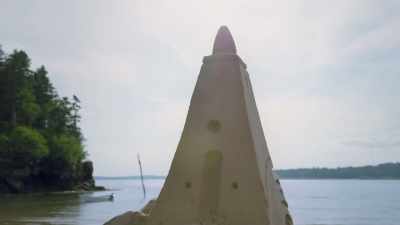 It's got some cut-ins and
a nice finial on the top, - Race Against The Tide