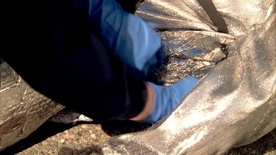 It's gotta be getting
hot under all that foil. - CSI: Crime Scene Investigation