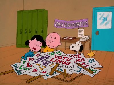 It's hard being a campaign worker - You're Not Elected, Charlie Brown