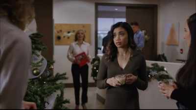 It's hard pulling her away from
her employees at a Christmas party... - Road to Christmas