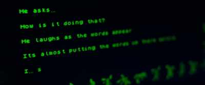 It's… It's almost putting the words
on the screen before I say… - Choose or Die