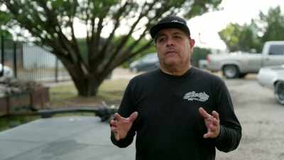 It's important to sandblast
a vehicle before you do
any fabrication or bodywork. - Shorty's Dream Shop