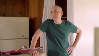 It's me in a wig actually doing
renovation - Trixie Motel