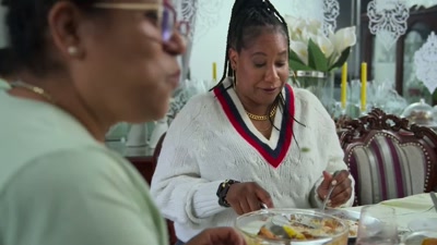 It's in my stomach.
ANA LUCIA: Yeah. [laughs] - Searching for Soul Food