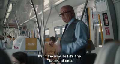 It's in the way, but it's fine.
Tickets, please. - 20,000 Species of Bees