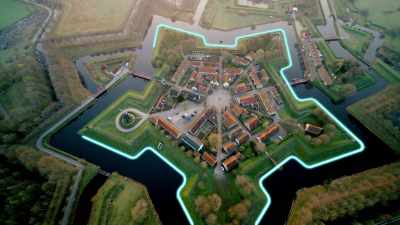 Its ingenious five-pointed shape - Europe From Above