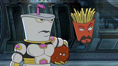 It's John Carpenter's
The Thingamajig. - Aqua Teen Forever: Plantasm