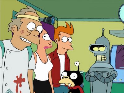 It's just a broken fang. Not serious. - Futurama