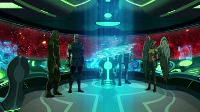 It's just a derelict
being yanked - Green Lantern: Beware My Power