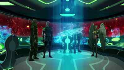It's just a derelict
being yanked - Green Lantern: Beware My Power