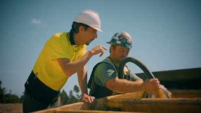 It's just .
Aim for the water - Gold Rush: Parker's Trail