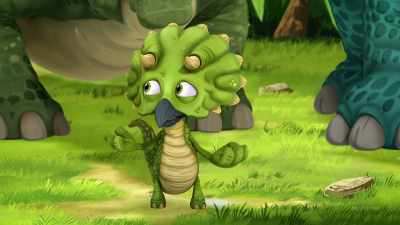 It's just me, Tiny, asking,
"Who will help me save Giganto?" - Gigantosaurus