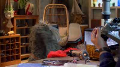 It's just wild that
this whole thing rides on one tiny screw. - Fraggle Rock: Back to the Rock