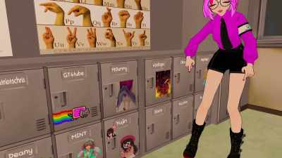 It's kind of hard to see, - We Met in Virtual Reality