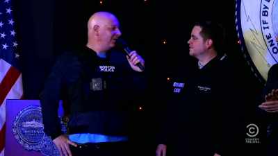 It's kind of like being
racially profiled. - Jeff Ross Roasts Cops